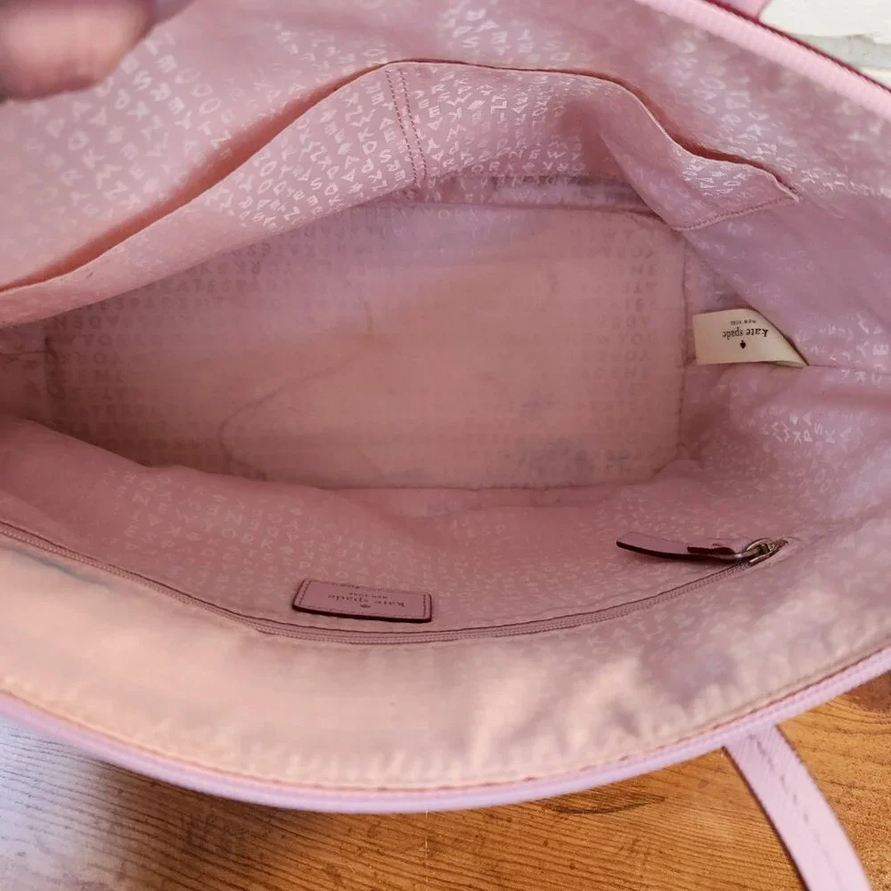 Kate Spade NY Polka Dot Pink Hani Haven Tote Bag